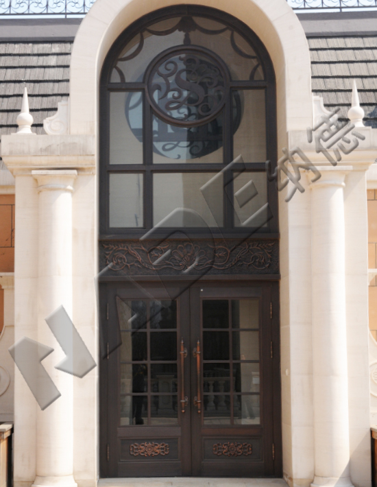 圣克拉地产玻璃铜门
