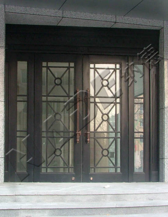 哈尔滨服装店玻璃铜门