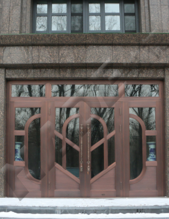 黑龙江烟草大厦玻璃铜门