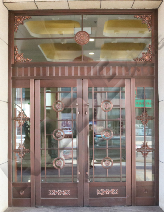 丹东购物中心玻璃铜门